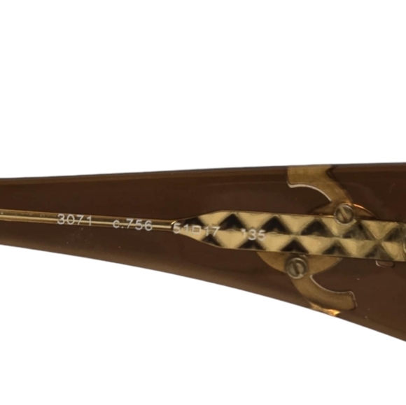 Chanel Eyeglasses Frames 3071 C757 Brown Rectangular With Hard Case and Box - Picture 11 of 16